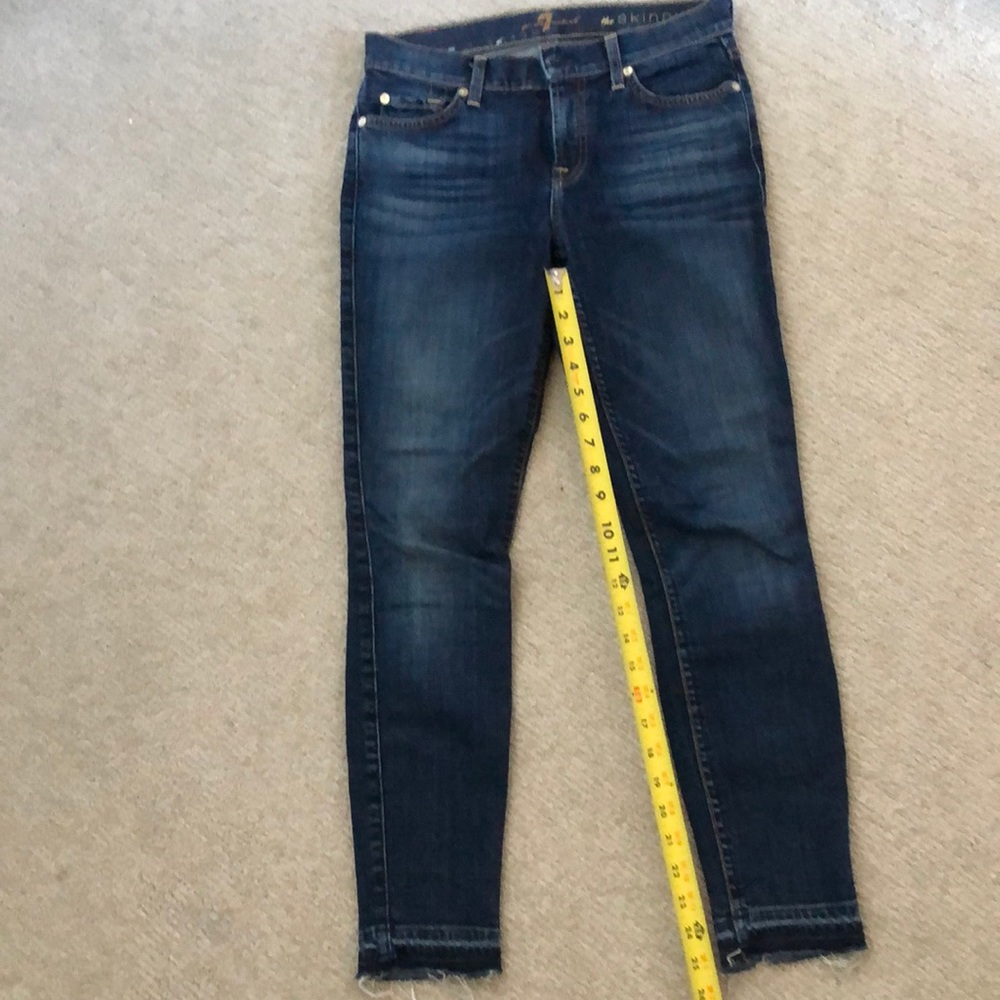 7 Jeans cropped, skinny, release hem
